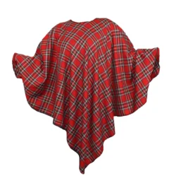 Ladies PolyViscose Tartan Poncho / Shawl Robert Burns Night Fancy Dress