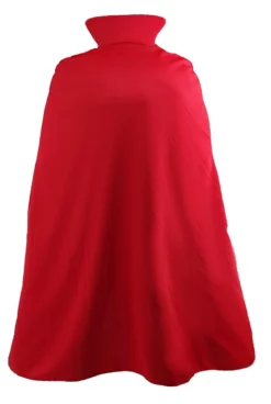 60" Black Red Stand Up Collar Vampire Dracula Vlad Halloween Long Polyester Cape Fancy Dress [One Size] -Halloween Cosplay apifkajcc 52192.1621502619