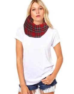 Unisex Adults Royal Stewart Tartan Snood Burns Night Fancy Dress Accessory