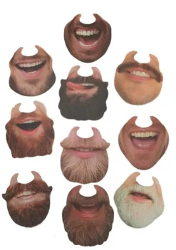 Chinless Wonders Photo Booth Selfie Party Props For Your Face [Beardy & Hipster] -Halloween Cosplay apikqzc7v 51420.1626788658