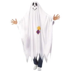 Adults Unisex Friendly Ghost Costume Bed Sheet Style Halloween Fancy Dress
