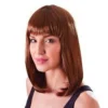 Brown Chic Doll Uma Thurman Mia Wallace Wig Fancy Dress & Cos Play