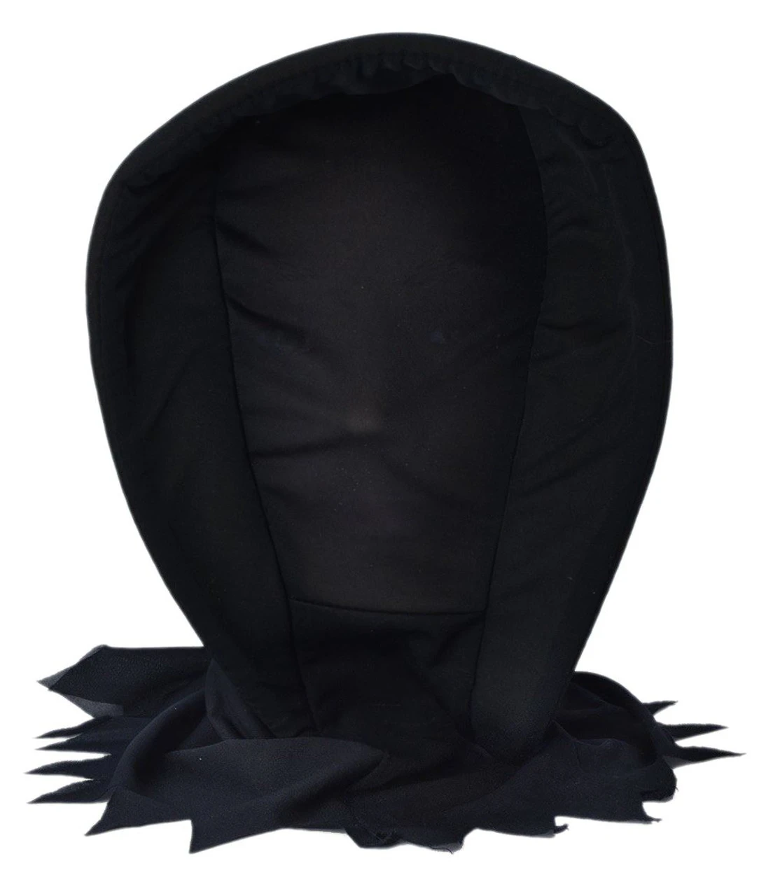 Deluxe Dark Ghoul Hood Mask See Through Face Halloween Fancy Dress Scary Headwear 1 Deluxe Dark Ghoul Hood Mask See Through Face Halloween Fancy Dress Scary Headwear