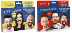 Chinless Wonders Photo Booth Selfie Party Props For Your Face [Beardy & Hipster]