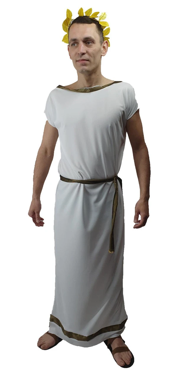 Adults Deluxe Roman Grecian Greek Toga Tabard Robes & Laurel Historical Fancy Dress Costume 1 Adults Deluxe Roman Grecian Greek Toga Tabard Robes & Laurel Historical Fancy Dress Costume