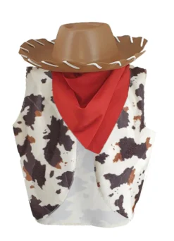 Adults Buffalo Cow Hide Print Cowboy Cowgirl Woody Toy Fancy Dress Costume -Halloween Cosplay apiydfaic 31874.1644500279