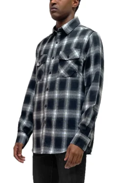 Black & White Mens Flannel -Halloween Cosplay b3ae8f18 4964 11ec b741 027098eb172b Z