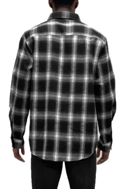 Black & White Mens Flannel -Halloween Cosplay b3b0a67c 4964 11ec b741 027098eb172b Z
