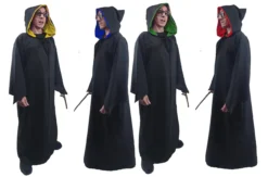School Boy Wizard House Cloak World Book Day Halloween Fancy Dress Costume