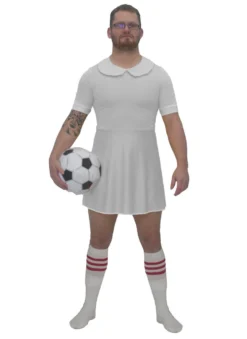 Mens White Football Dress Costume Funny Soccer Fancy Dress World Cup UK -Halloween Cosplay bf4831aa bbf8 48c2 b82f b927bc2705e3 59914.1519988260