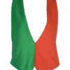 Adults Ireland Irish National Flag Backless Waistcoat & Bowtie St Patricks Day Fancy Dress [2 Sizes]