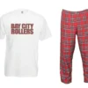Mens 1970s Bay City Rollers T-shirt & Tartan Fancy Dress Rock Pop Trousers