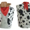 Adults Woody Cow Print Waistcoat Bandana/Neckerchief Foam Cowboy Hat Fancy Dress