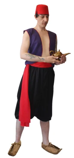 Adults 3 Piece Aladdin Arabian Street Rat World Book Day Movie Fancy Dress Costume [3 Sizes][Waistcoat, Fez Hat & Sash] -Halloween Cosplay f102fb61 361e 4b3f 9ba6 46000f168ddc 92302.1682328959