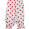 Adults White & Red Polka Dot Panto Comic Sports Red Nose Fancy Dress Bloomers