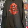 Discharge Red Skulls Hoodie