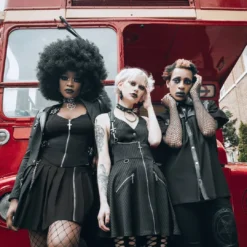 Devil In Disguise Black Skirt -Halloween Cosplay pinstr