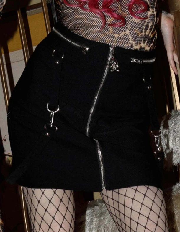 Pretty Kitty Black Mini Skirt 2 Pretty Kitty Black Mini Skirt - Image 2