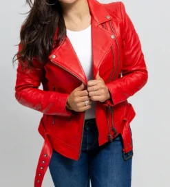 Other Red Fire Womens Leather Jacket -Halloween Cosplay red 98e3bb9f 25bc 410a ae34 76b0185e2db7