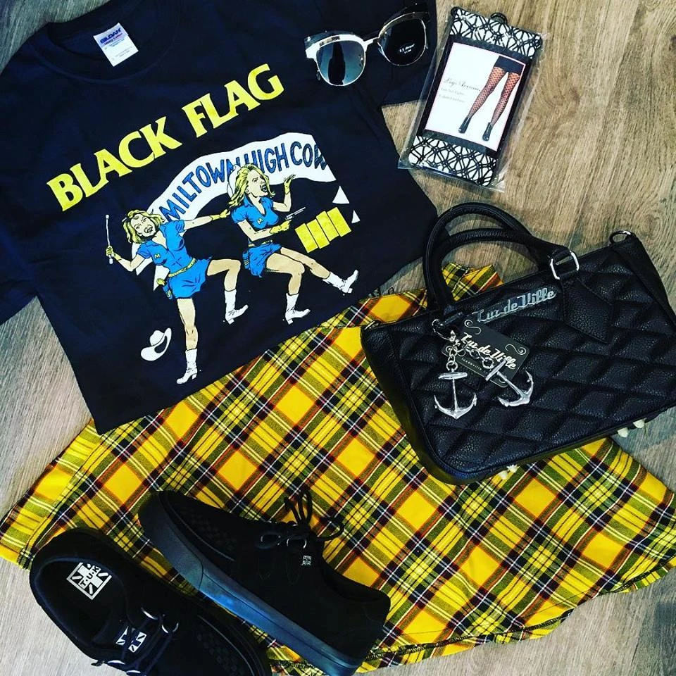 Yellow Plaid Suspender Skirt 3 Yellow Plaid Suspender Skirt - Image 3